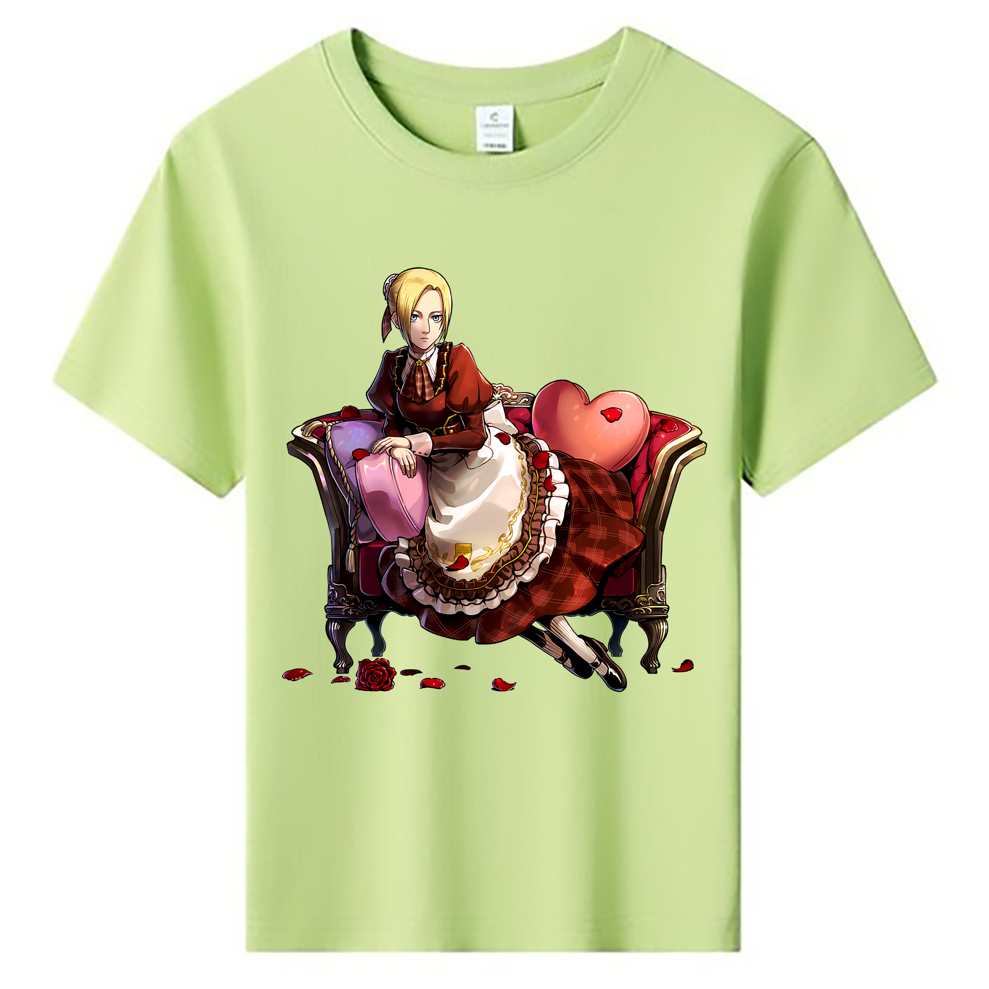 （画像用） 進撃の巨人 アニ・レオンハート Attack on Titan Annie Leonhart 綿100％キッズTシャツ（フロントプリント）
